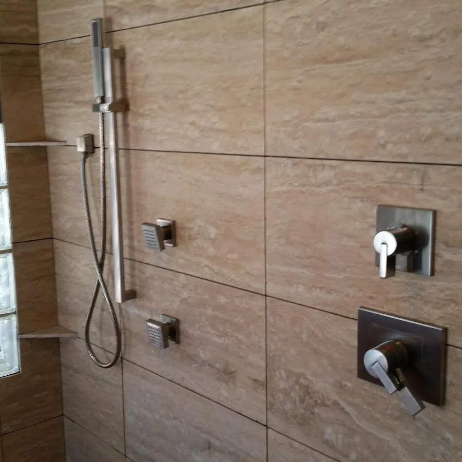 Shower fixture installation for Water Heater Replacement in Franconia